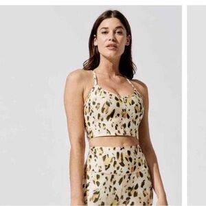 Carbon38 longline bra in leopard